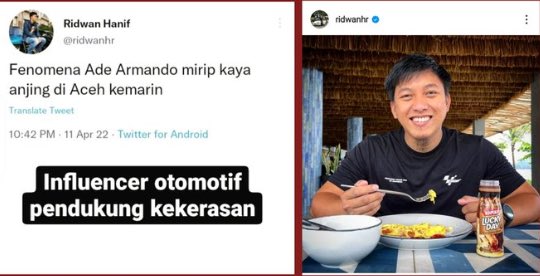 muchlis_ar's tweet photo. Mas, anjingpun gak layak dianiaya. Apalagi manusia. Sesama muslim pula. 

ini twit full kebencian. Dunia otomotif mestinya malu punya influencer begini. https://t.co/XQdOZRnMaa