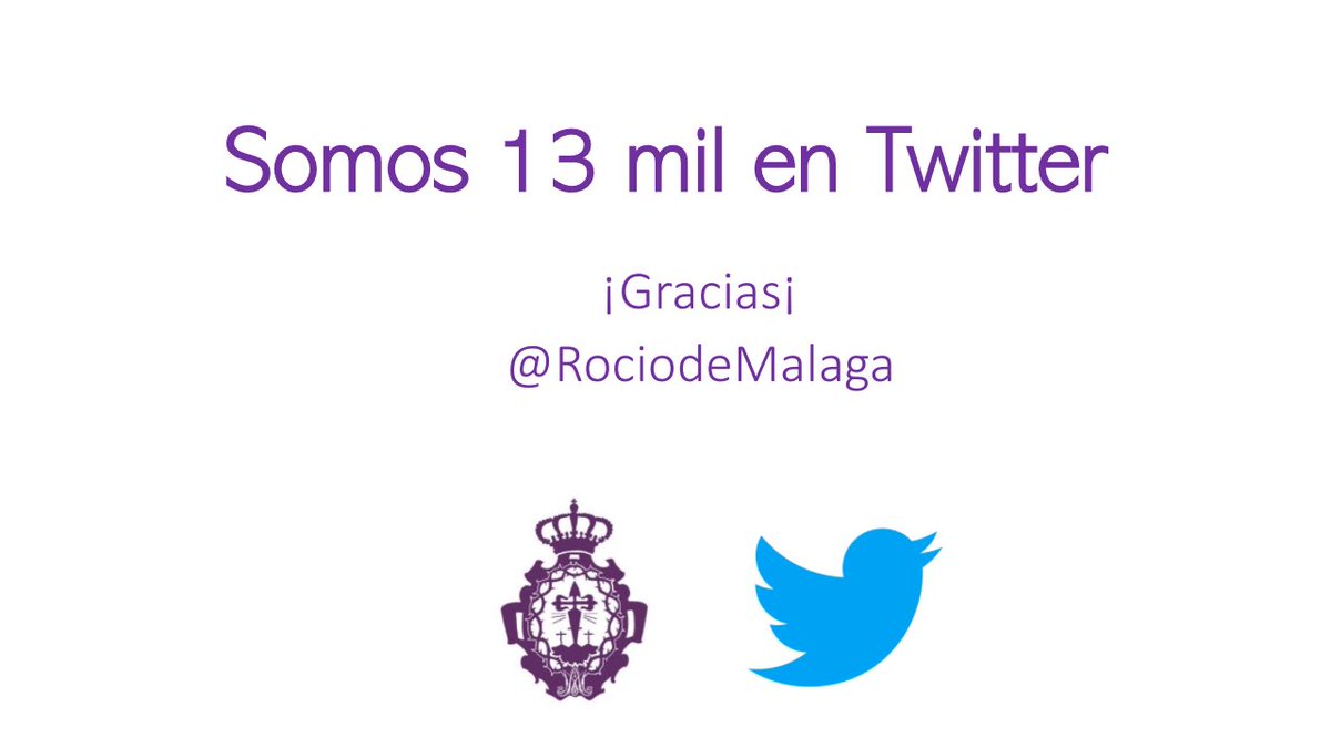 RociodeMalaga's tweet photo. 📣 Durante esta Semana Santa hemos superado los 13 mil seguidores en la presente red social.

👏🏼 Gracias a todos.

#CofradíasMLG https://t.co/fyztsqxmGG