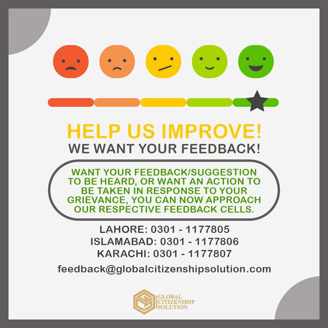 gcs_pakistan's tweet photo. We want your feedback!

If you want your feedback/suggestion to be heard, or want an action to be taken in response to your grievance, you can now approach our respective feedback cells.

Lahore: 0301-1177805
Islamabad: 0301-1177806
Karachi: 0301-1177807 https://t.co/a1txMwezGF