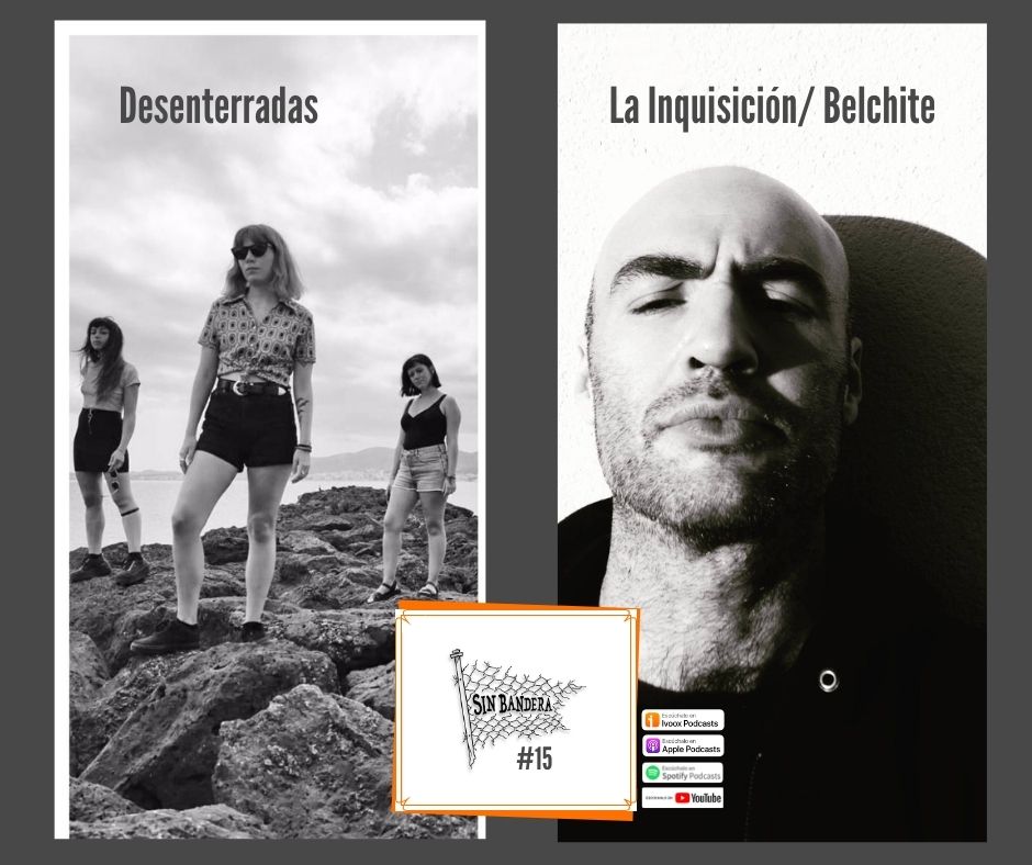 SinBanderaRadio's tweet photo. Programa #15 de SBR ❌🏴

@SFerreiroP entrevista de manera crossover: 
- #Desenterradas
- @InquisicionPunk  / #Belchite

Sección `Interviús´: @DrugChurch 
Monográfico: #TheMuffs 
#Novedades 
#AlmudenaAriza

▶️ @ivoox - https://t.co/rqn5ftlHjo
Apple podcasts - Spotify - Youtube https://t.co/2KG6o2fSj0