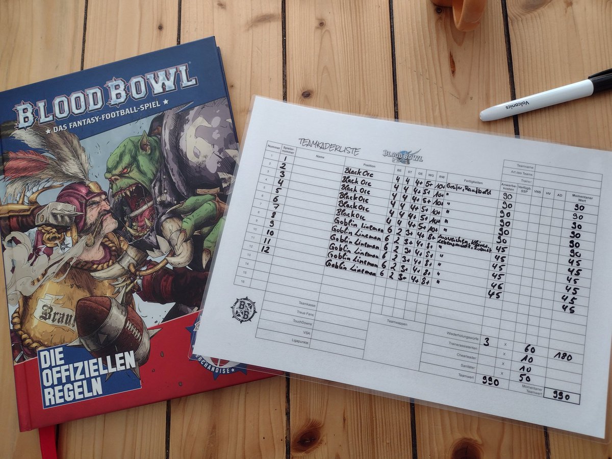 markus_roder's tweet photo. #BloodBowl
#BlackOrc
Teamkaderliste BlackOrcs: erstmal ohne Troll https://t.co/4HEPDAPTWs