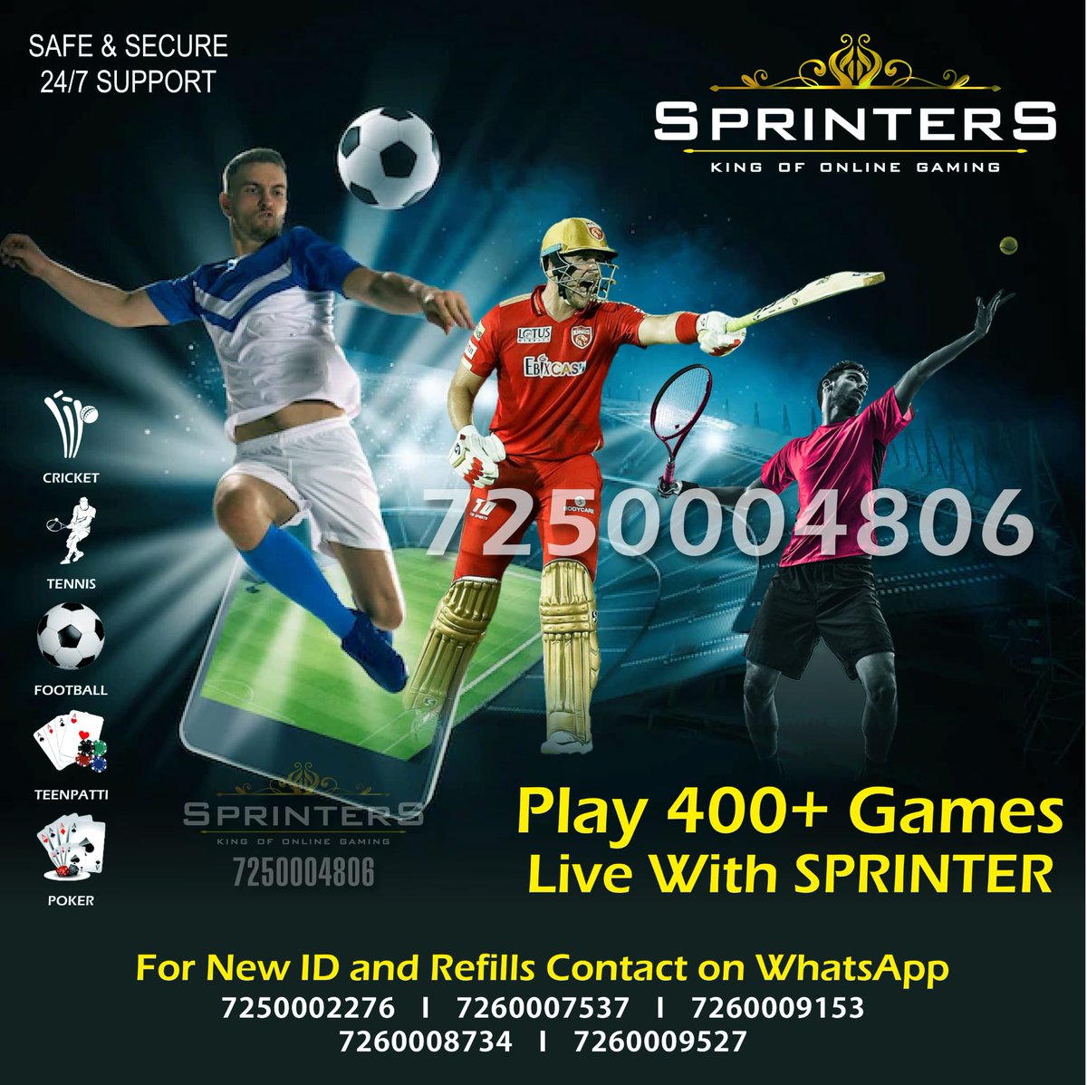 Sprintersonline's tweet photo. Start playing now with a minimum id of Rs 100 

https://t.co/iBKuvLDJsV https://t.co/Ja0nKVhmdw