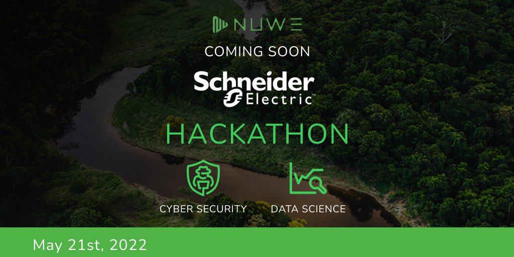 NuweIo's tweet photo. Hackathon coming up! 👾
Save the date for May 21st because @SchneiderES wants to connect and challenge all the Cyber and Data Science talent at #SEHackathon.
More info coming soon! 🚀
#NUWE #SEGreatPeople #SEHackathon #hackathon #datascience #cibersecurity #hiring https://t.co/JEJ1JUmGR0