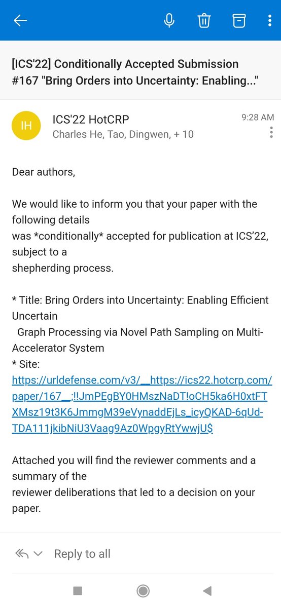 dingwen_tao's tweet photo. Two papers are accepted by ACM ICS'22. Congratulations to my student Chengming Zhang and my collaborator @Leon75421958! So far for this year we have 2 HPDC, 2 ICS, 1 IPDPS, 1 VLDB, 1 ICDE papers published/accepted. We look forward to more exciting news in SC/HPCA/ASPLOS! https://t.co/Bj3fbDqmcv
