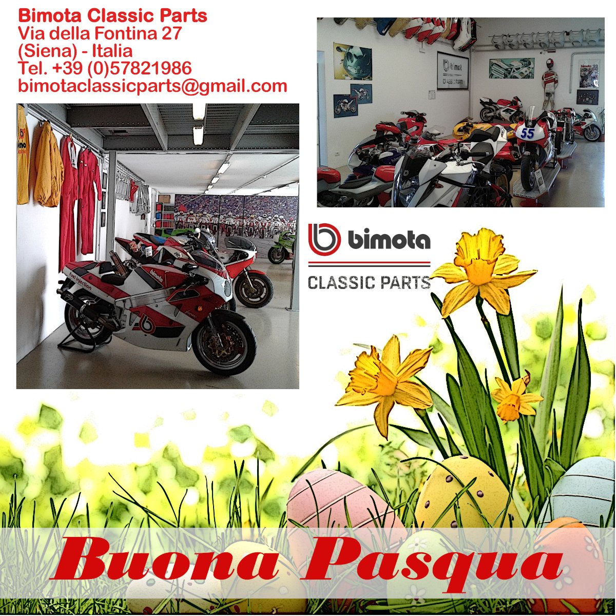 Happy #Easter from #Bimota Classic Parts

#bimotaclassicparts
#pasqua2022