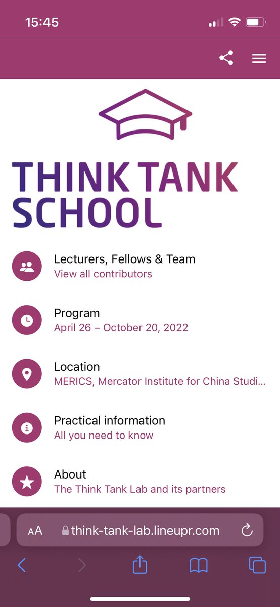 ClaireLuzia's tweet photo. ✨The program for our first #ThinkTankSchool 2022 training module is out 🤩! Looking forward to meeting our 2022 fellows and three days packed with inspiring guest lectures, hands-on workshops & in-person networking @ThinkTank_Lab ! ✨ https://t.co/pJWnIuFLjB