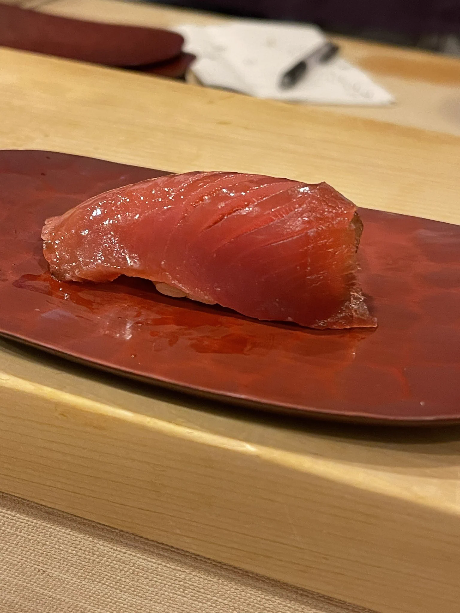 寿司の順番で美味みが増す！？しいたけの握りが美味そう