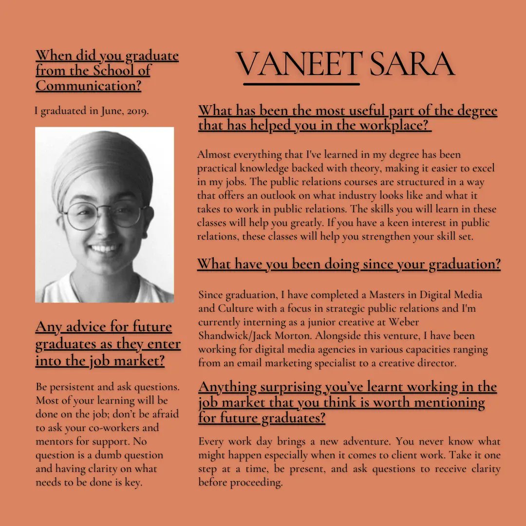 Our final alumni profile of our spring series belongs to the wonderful and talented Vaneet, who tells us of her journey post-grad as she enters a master's program. Keep up the great work! #CapU #NorthVancouver #Communications #CapUProud #ILoveCapU