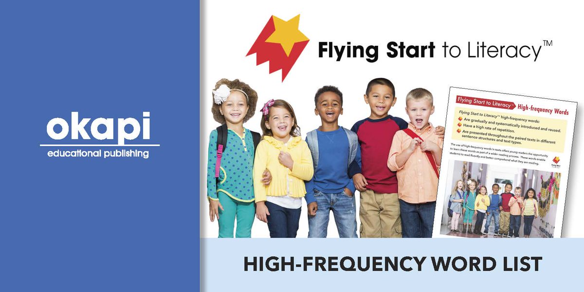 myokapi's tweet image. The use of high-frequency words in texts offers young readers the opportunity to learn these words as part of a wider reading process. 
Click the link to view the list of Flying Start to Literacy™ High-Frequency Words. 
ow.ly/hmK950II8yn