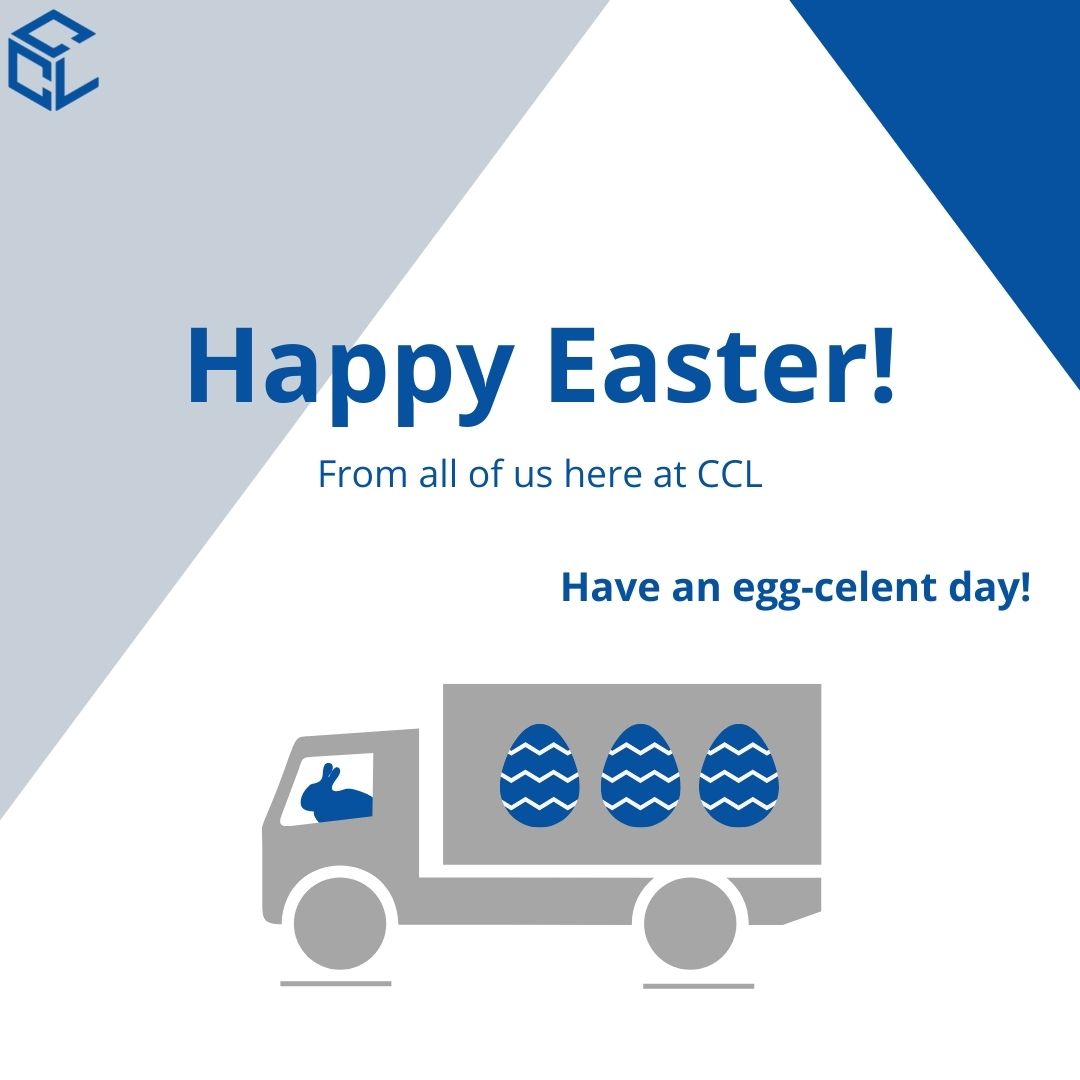 WEARECCL_'s tweet photo. Happy Easter!
All of us here at CCL wish you a nice and restful holiday break and hope your Easter Sunday is filled with a lot of joy and chocolate 🍫
#ccl #ccltv #happyeaster #easter #happyeaster2022 #logistics #customsclearance https://t.co/EU7J7NdypV