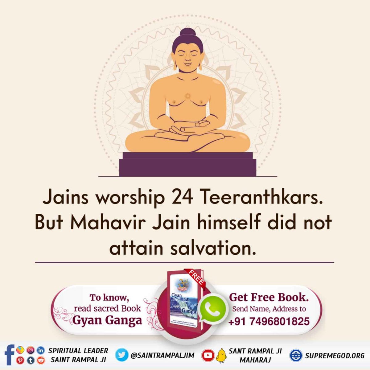 Shivi38008550's tweet photo. #Aao_JainDharm_Ko_Jaanein
🔹जैन साधकों के ये विचार गलत है की सृष्टि को बनाने वाला कोई नहीं है। जबकि हमारे शास्त्र बताते हैं कि कबीर परमात्मा सर्व सृष्टि रचनहार है। https://t.co/Ew0XPqaXDp