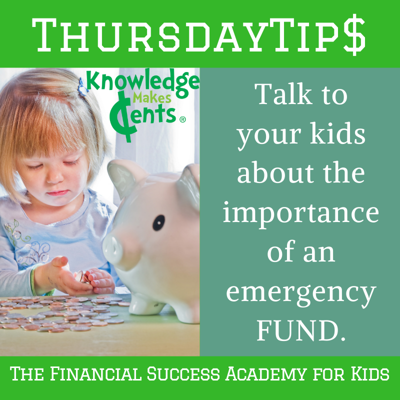 KMCents's tweet photo. Kids should learn about importance of #EmergencyFunds.
#ParentsTeachingKids #AccidentsHappen #UnexpectedEvents
#ThursdayTips #KMCents #FinancialSuccessAcademyForKids #TeachKidsAboutMoney #MoneySmartKids #MoneySmartFamily #FinancialLiteracyForKids #ChiefFinancialParent https://t.co/f48U2tv54r