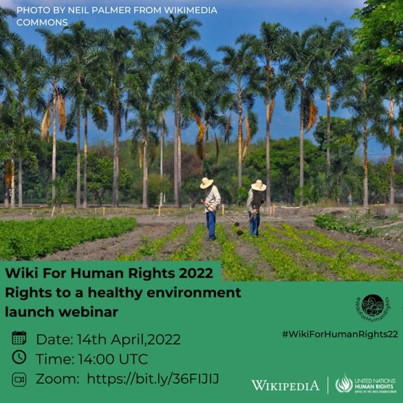 TheJamesPopoola's tweet image. The wait is over!!!🤩

The  Multilingual Launch Webinar for #WikiForHumanRights is live NOW!

Register to join the meeting- bit.ly/36FIJIJ  

Read more about the event on diff- bit.ly/3NCTv3b

All are cordially invited!

14th April 16:00 UTC