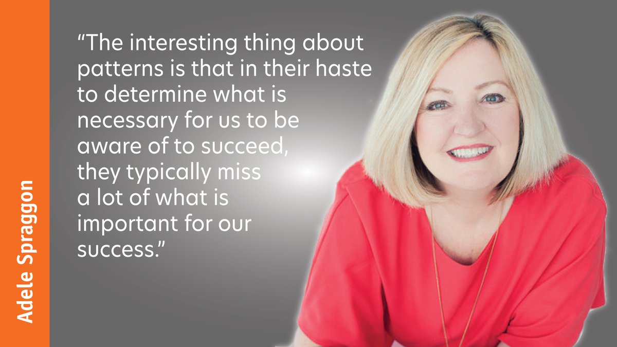 AdeleSpraggon's tweet photo. The interesting thing about patterns is that in their haste to determine what is necessary for us to be aware of to succeed, they typically miss a lot of what is important for our success.

#Repatterning #SelfDirectedNeuroplasticity #LifeCoach https://t.co/8aFnoZFUJV
