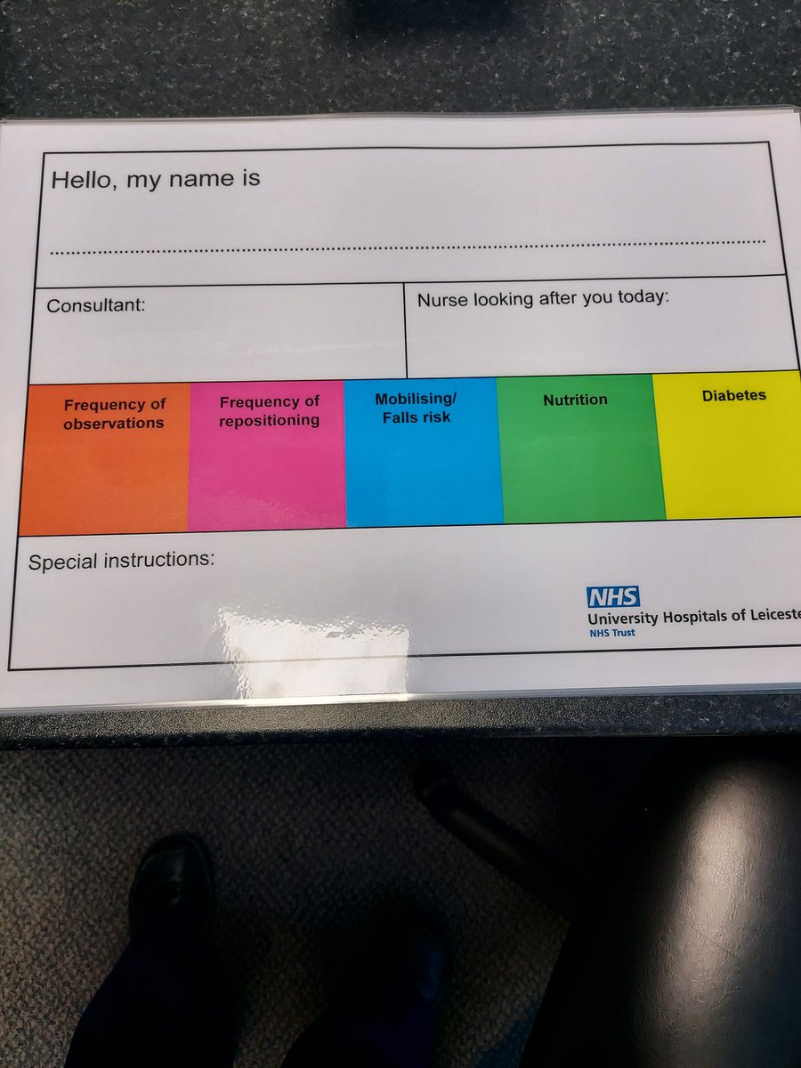 amycip2's tweet photo. They are here 🥳 very excited to start trialing our new name boards created by our deputy sister Katherine. 
@UHLsue_mason @UHLRRCV @UHLJ2E @assessment_uhl https://t.co/YxCo3p95fd