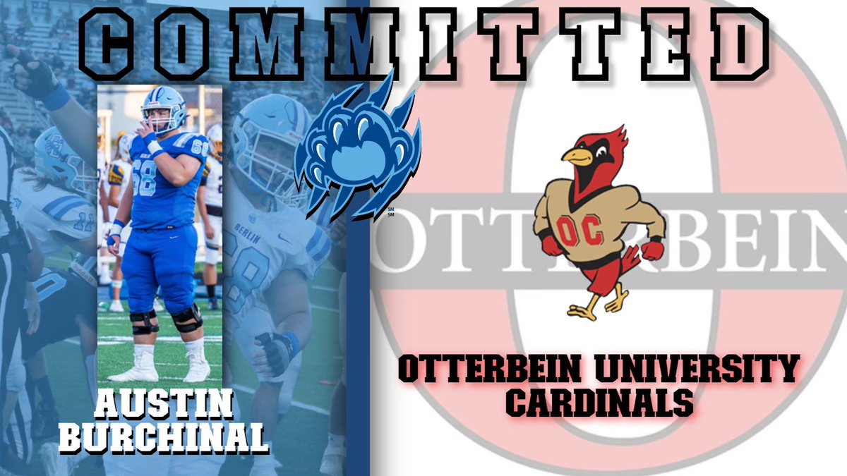 Berlin_Bears_FB's tweet photo. Congratulations to @AustinBurchinal on his COMMITMENT to @Otterbein_FB! We cannot wait to see you perform at the next level and continue to be the leader that you are. #WeAre https://t.co/ulT5olIl1a
