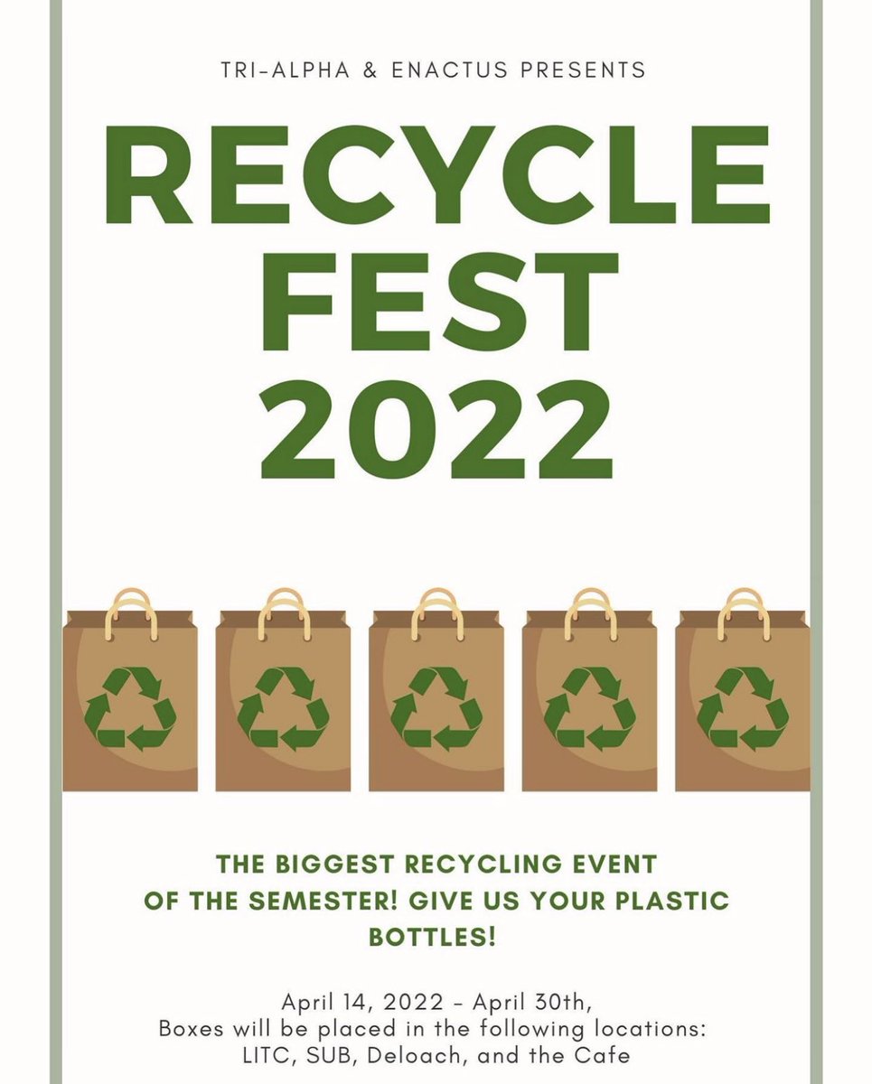 Help us keep the 🌎 clean by recycling♻️!!