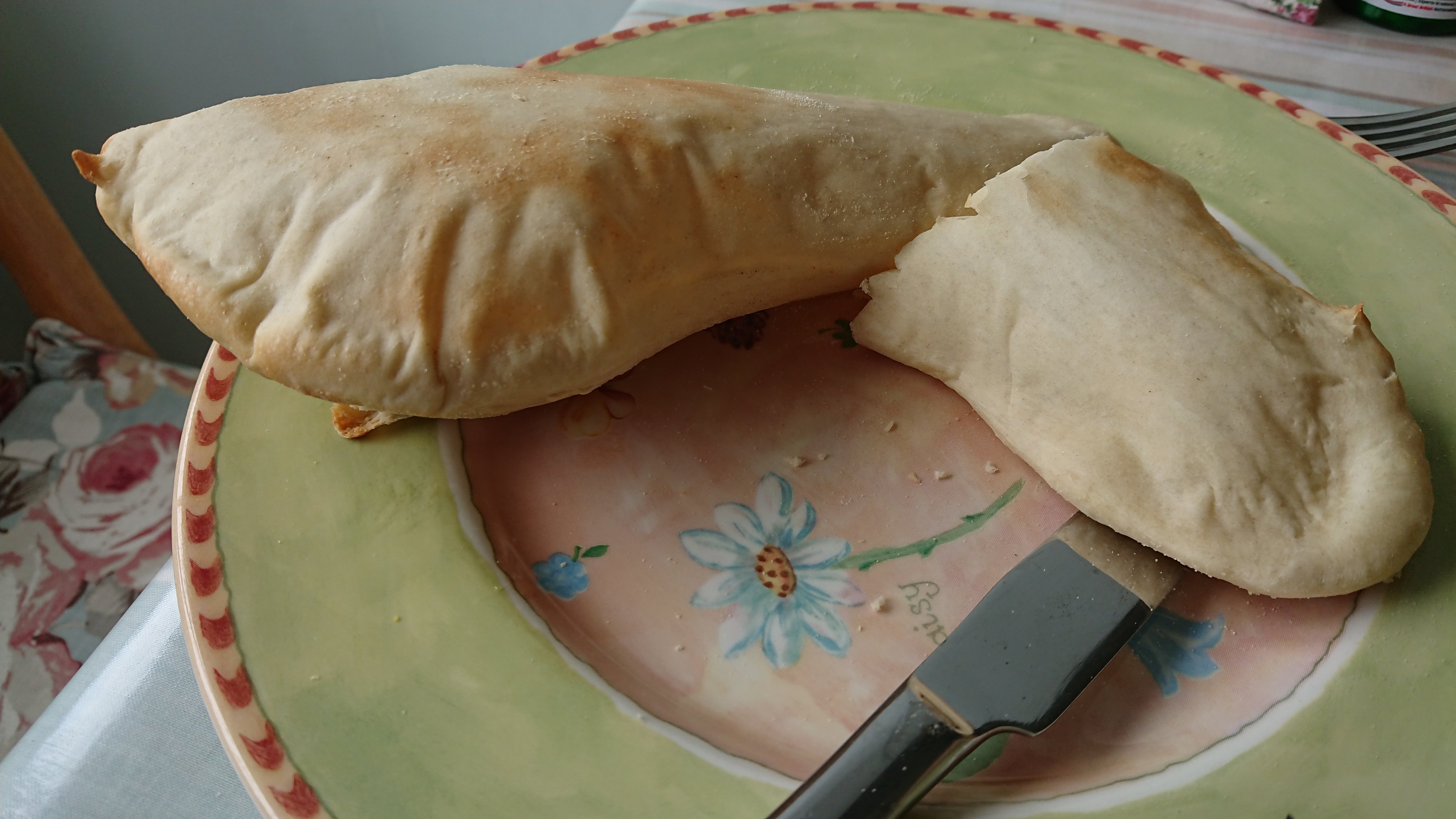 Home made pitta bread