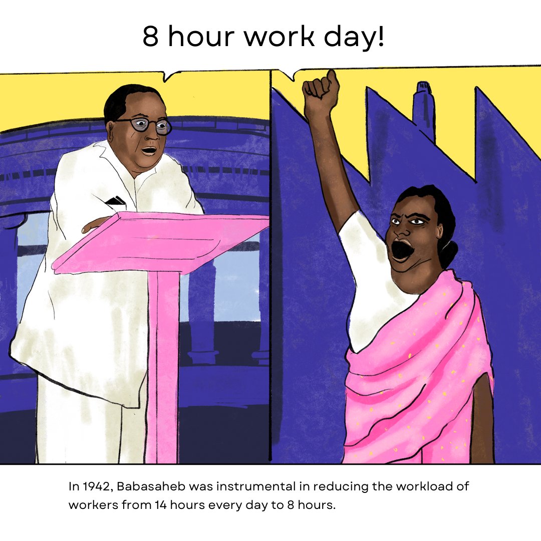 EqualityLabs's tweet photo. Artwork by @srujangatha and Research and text by @jeegujja

Source: Babasaheb Ambedkar Writings and Speeches (BAWS)

#AmbedkarJayanti #JaiBhim #Babasaheb #LabourMinister #DalitHistoryMonth #DalitLabour #Dalit #CasteEquity #LaborMovementIndia https://t.co/FeKDWevnb3