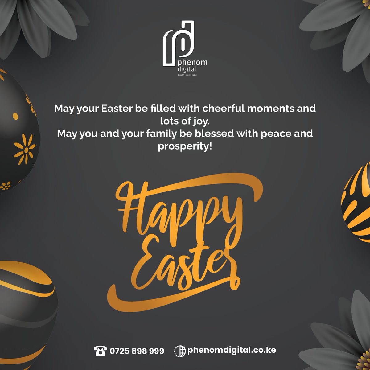 Phenom_Digital's tweet photo. Remember to spread the joy and warmth in your hearts to everyone this Easter. May this Easter season bring promotion, success and happiness to your life.

Wishing you a happy and blessed Easter holiday! https://t.co/3EUq5z0hvD