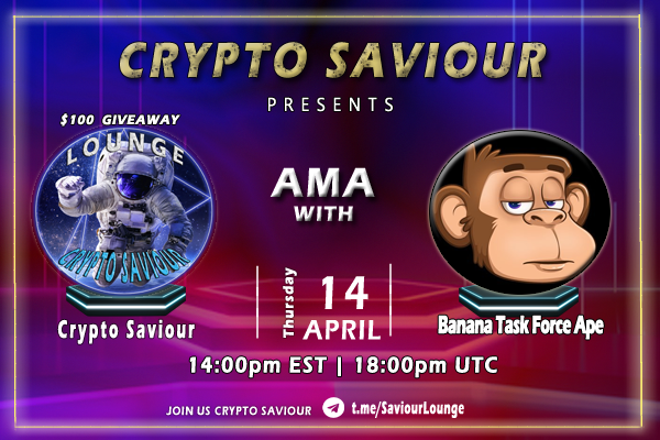 1MillSaviour's tweet photo. 🎙 Join us for AMA Today! 🎙

➡️ Join: https://t.co/Obrn7zy4ca
➡️ Follow: https://t.co/2F2g51RoaE 

🌍 Join our AMA W/Th  
@BananaTFApe

Don’t miss this out! https://t.co/rbOdsG3oCW