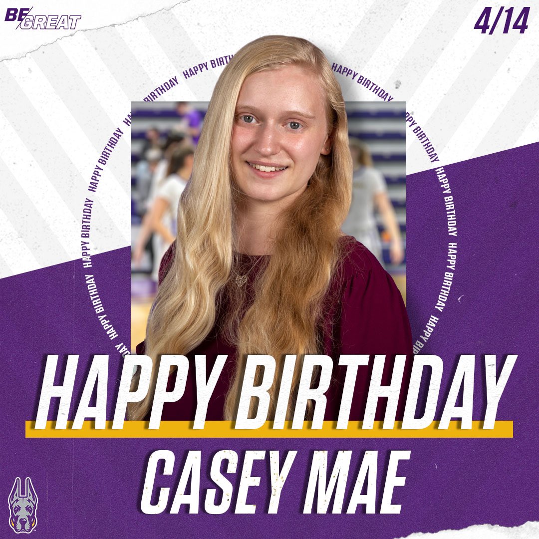 UAlbanyWBB's tweet photo. Happy Birthday to our SID Casey Mae. Thank you for everything you do for our program! 💜💛

#BeGreat https://t.co/gUbqr6ciPA