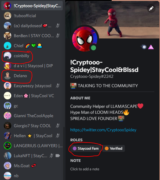 CryptoooSpidey's tweet photo. Damn!!! This is awesome @Staycoolnft !! Thank you @coinbilly @DelanoBuijs for this opportunity!❤️ I'm telling you, the vibe and fun will not end in here 🔥 #SPREADLOVE #STAYCOOL #STAYBLSSD #LFG https://t.co/dDtCgLFVBZ