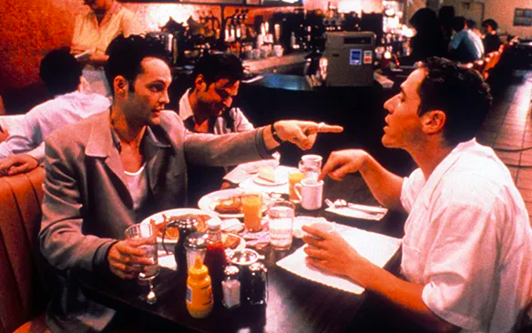 Imagine Swingers without Vegas.

Or with a female actress replacing Trent.

Or with Chris O'Donnell playing Mikey.

Or the movie never being made.

All almost happened.

A thread on Jon Favreau and shooting your shot that's so money you don't even know it👇