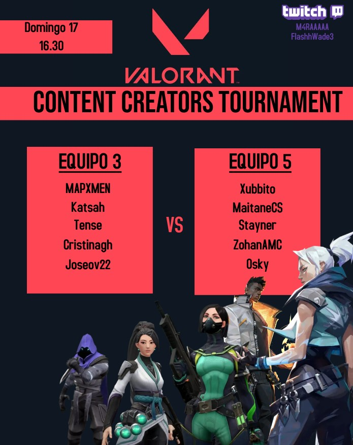 Stayner93's tweet image. Torneíto este domingo 17/04 de valorant xD y vuelta a los streams