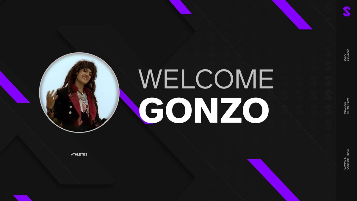 SolarxGG's tweet photo. Here we go 🚀

Please Welcome our newest addition to our Fortnite Roster!💜

@GonzoFnbr 

#SolarOnTop https://t.co/2HZYjImywi