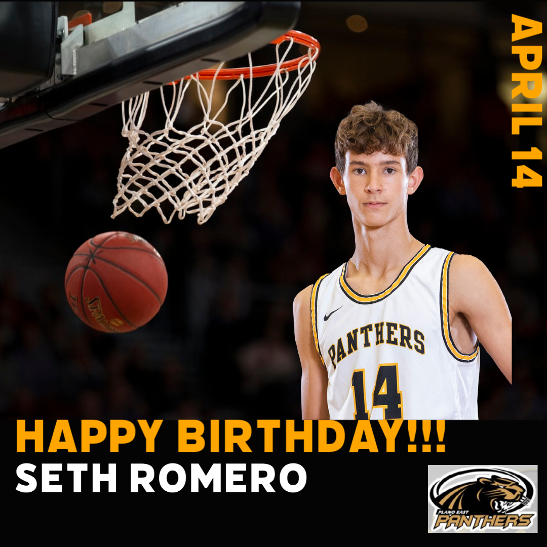 Happy Birthday to Plano East sophomore Seth Romero! We hope you have a great day. We are all excited about what the next year has in store.