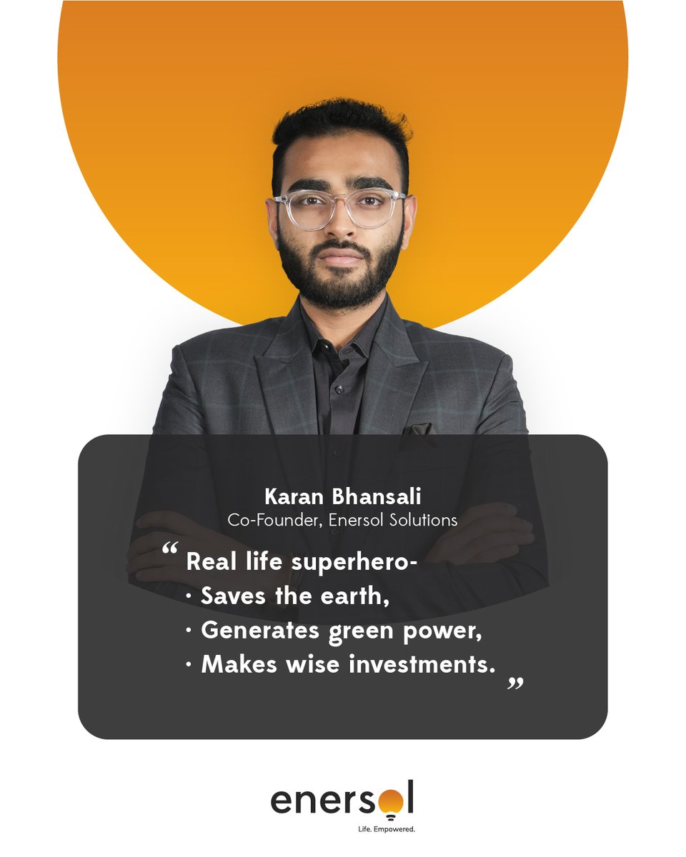 EnersolSolution's tweet photo. The sun has always been a helping hand to us, be it giving us warmth, vitamins, or an abundance of clean and green energy. We should all adapt to this independent source of #energy and save the planet earth. 
----
#enersol #solarpanel #solarenergy #solarpower #saveearth https://t.co/uSaAXpQriJ