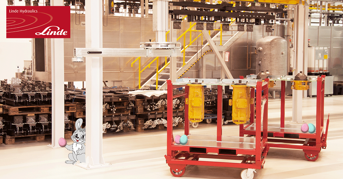 SPOTTED! 🐰 The Easter Bunny is hiding eggs in our factory!
We wish you and your family a wonderful Easter time and some relaxing and happy holidays with your loved ones!
#LindeHydraulics #Hydraulics #Easter
