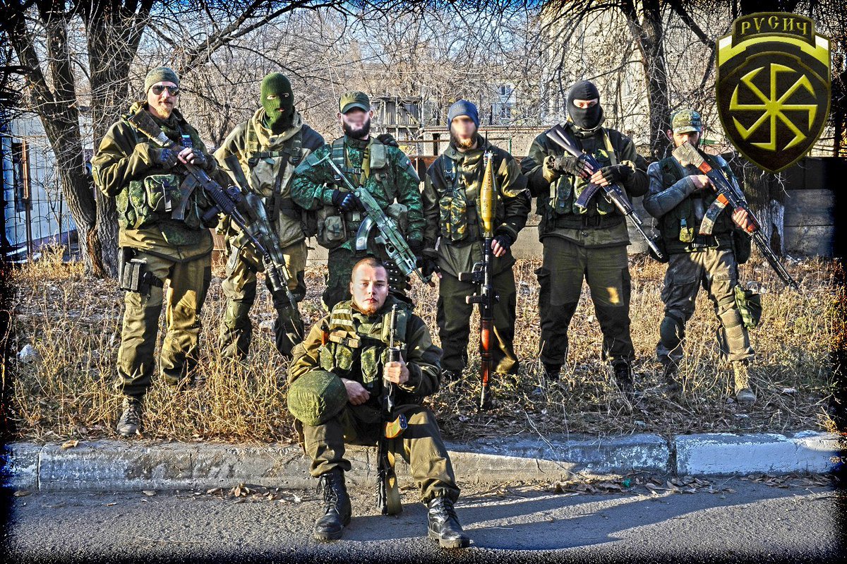 They have been around since 2014 (1st photo Alexey is in the middle). They have also fought in Syria (2nd photo). 5/24)