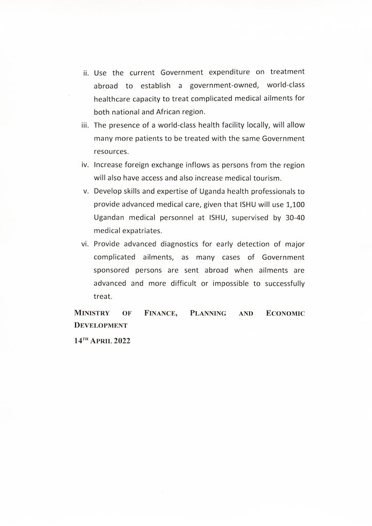 mofpedU's tweet photo. We hope this brief will guide discussions on International Specialized Hospital of Uganda project at Lubowa.
#ProjectFacts
@newvisionwire @DailyMonitor @ubctvuganda @nbstv @ntvuganda @UgandaMediaCent @GCICUganda https://t.co/QIgrlxSQq5