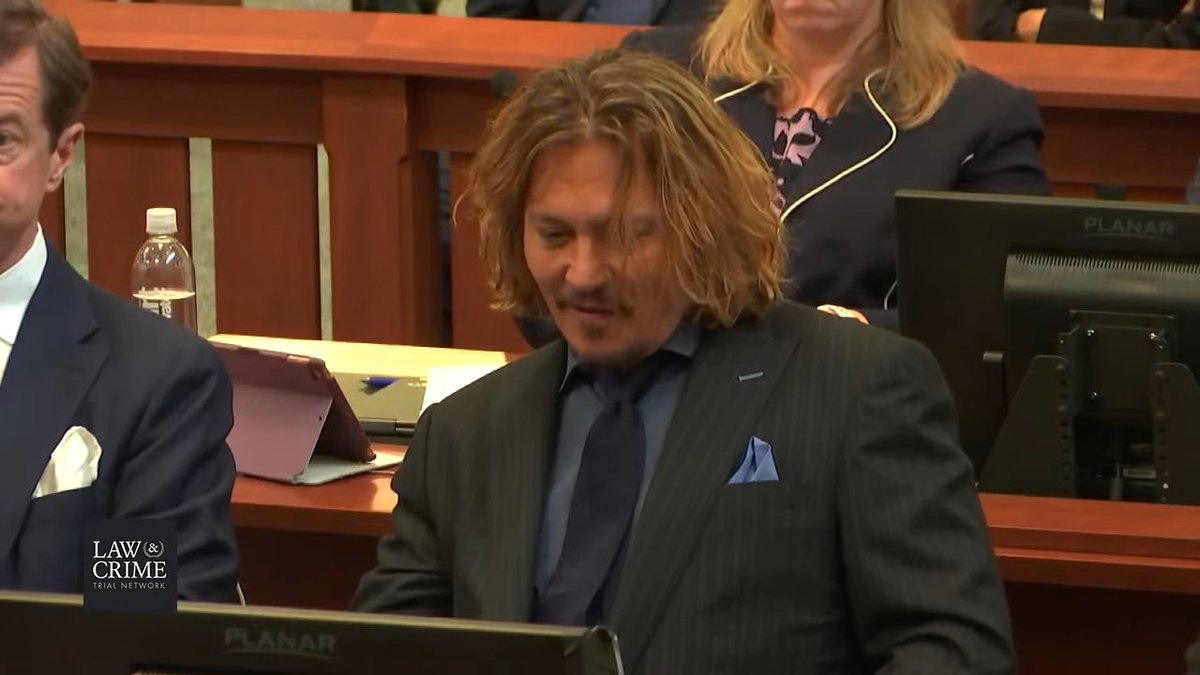 cathyrusson's tweet photo. Kate James testifies that she never believed #AmberHeard's stories of abuse by #JohnnyDepp. 

@LawCrimeNetwork https://t.co/mF6smzQDUc