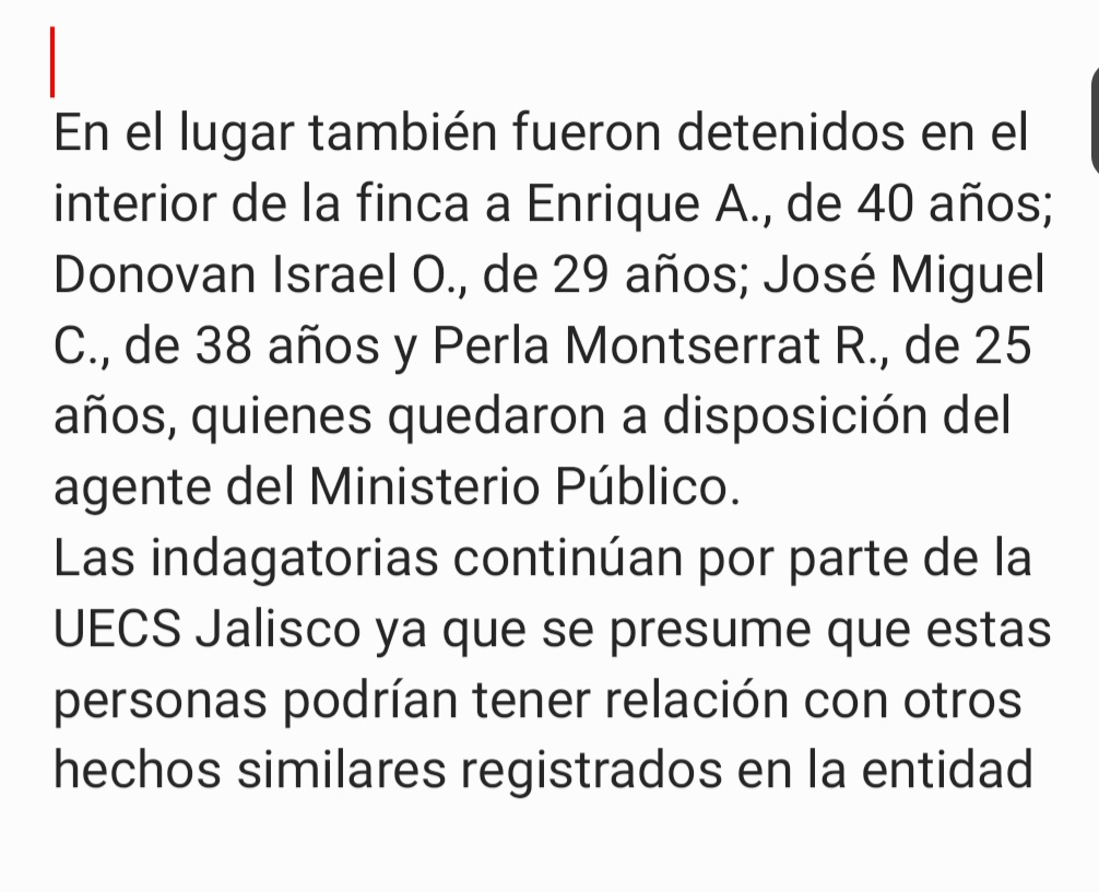 Cae peligrosa banda de #Secuestradores en Guadalajara, gracias a un operativo de la Unidad Especializada en Combate al Secuestro de la Fiscalía Estatal (UECS Jalisco).