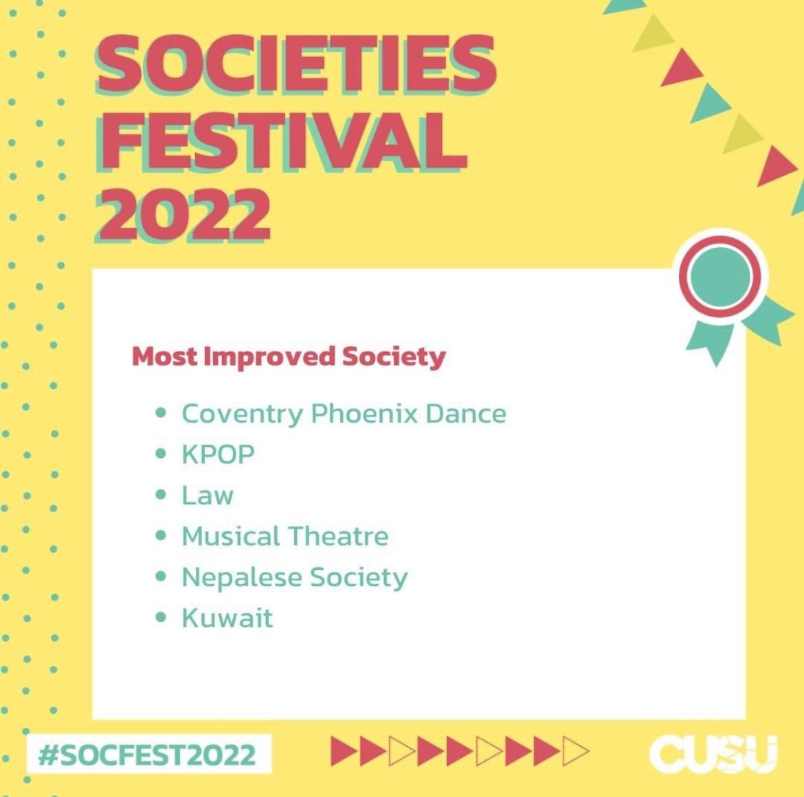 تم ترشيح الجمعية الكويتية في كوفنتري لجائزتين على مستوى الجمعيات المندرجة تحت الCUSU لهذا العام.

تم ترشيحنا لافضل جمعية جديدة متطورة لعام ٢٠٢١/٢٠٢٢ 

كما تم ترشيحنا لافضل جمعية ثقافية و دولية لعام ٢٠٢١/٢٠٢٢

شكراً لجميع من ساهم في هذا النجاح 💙