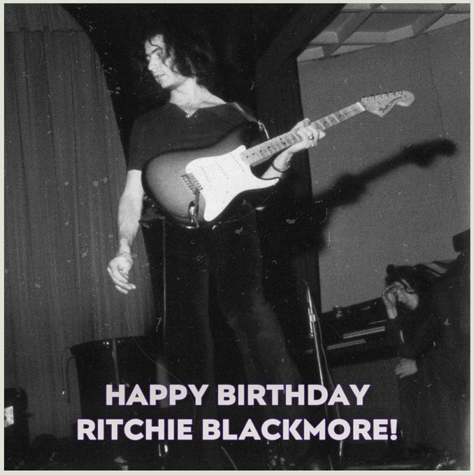 Happy birthday Ritchie Blackmore! 