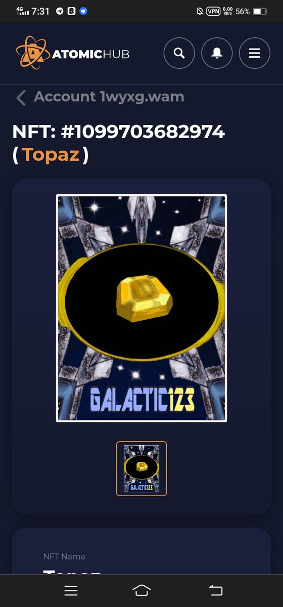 Waxp Free NFT 

Simple task 

Follow me + <a href="/galactic123now/">Galactic 123</a> 

Dorp your wax wallet address

#NFTGiveaways #NFT #NFTs #NFTdrops #NFTGame #NFTartist #NFTCommmunity #NFTcollectibles #NFTcollections