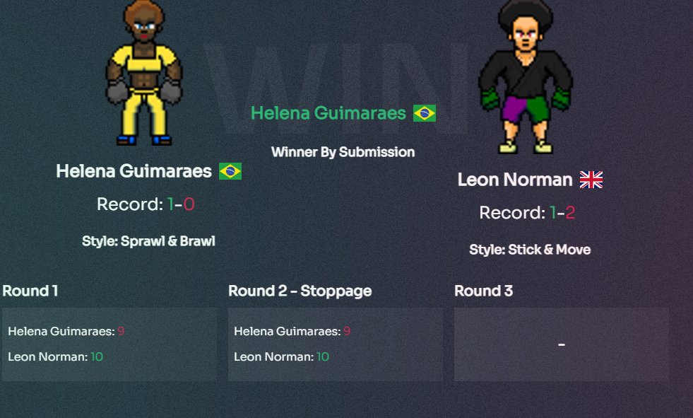 Followed up my first <a href="/dfc_nft/">Digital Fight Club</a> division victory with a TKO of Leon... He keeps coming after the Archibald Royal FightClub for some reason.

Leon is headed to pound town... population ONE.