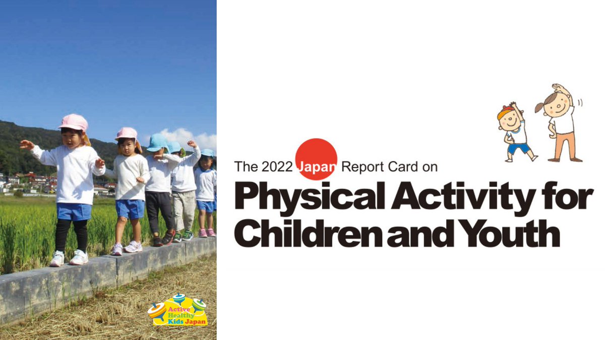 @activehealthykids.org (@activehealthyk1) on Twitter photo Congrats to <a href="/ActiveKidsJapan/">アクティブヘルシーキッズジャパン(Active Healthy Kids Japan)</a> for releasing their 2022 Report Card on #PhysicalActivity for Children and Youth. The grades were audited by AHKGA experts and will be included in the #GlobalMatrix 4.0! Their grades and Report Card are available at
activehealthykids.org/2022/04/12/jap… Congrats to <a href="/ActiveKidsJapan/">アクティブヘルシーキッズジャパン(Active Healthy Kids Japan)</a> for releasing their 2022 Report Card on #PhysicalActivity for Children and Youth. The grades were audited by AHKGA experts and will be included in the #GlobalMatrix 4.0! Their grades and Report Card are available at
activehealthykids.org/2022/04/12/jap…
