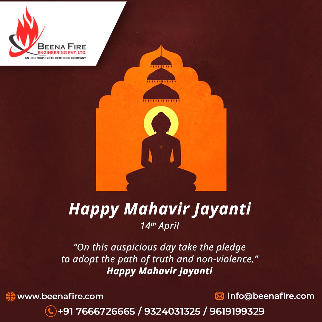 The occasion of Mahavir Jayanti reminds us of the precious teachings of Lord Mahavir which have always inspired generations. 

Happy Mahavir Jayanti

#mahavirjayanti #jainism #jain #jaintemple #mahavir #jaijinendra #jaindharam #mahavirswami #beenafire #fireprotectionservice