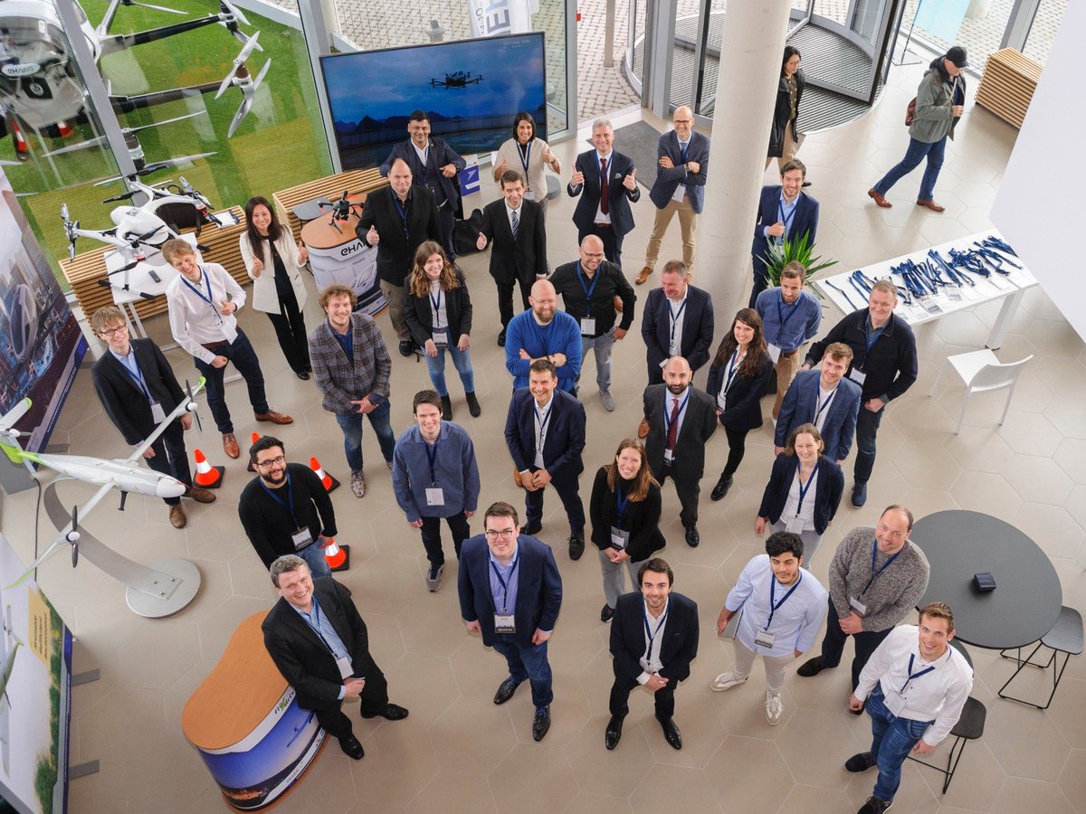 ehang's tweet photo. “Love at first sight.” 

That’s among compliments #EH216 received during the @SAFIRmedEU conference in Belgium. EHang is the only passenger #eVTOL partner in SAFIR-Med, the EU's research and innovation project to promote the use of UAM in healthcare systems across #EuropeanUnion. https://t.co/xwrcOdPc2M