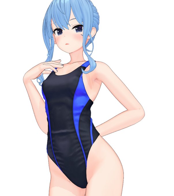 ・競泳水着移植
・配布用データ整理
2人に移植しときました～🤗
胸のサイズがそこまで変わらないので
簡単に移植できましたね😋
明日一緒に配布予定です～🥳 