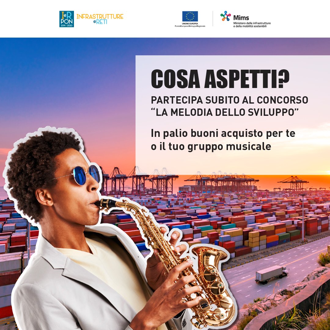 ponir_14_20's tweet photo. 🎵Manca pochissimo alla scadenza del concorso "La melodia dello sviluppo" di #PONIR che ti invita a reinterpretare l'"Inno alla Gioia" di Beethoven.
🎤Se sei musicista del Sud Italia, partecipa subito sul concorso musicale e scopri il regolamento
⬇️https://t.co/zoUrhywMVn https://t.co/YYxXeZvCfB