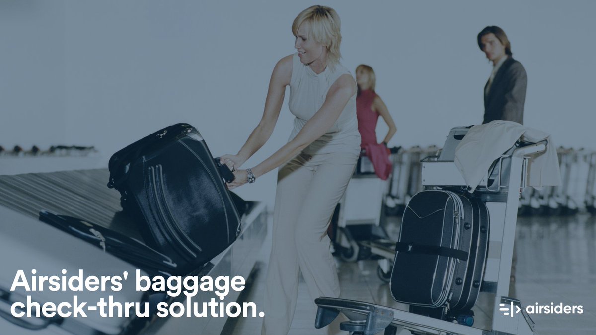 Airsiders offers a baggage check-through solution for self-connecting and virtual-interline flights. It equips airports and airlines with the technology and infrastructure necessary to enable a seamless connecting experience for passengers ✈️.
Check here: bit.ly/3sMbUks