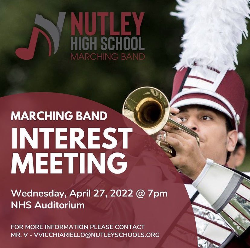 Mark your calendars! Want to be a part of an award-winning group? On Wednesday, April 27 @ 7pm there will be a Marching Band interest/sign-up meeting in the NHS auditorium. Come out &amp; receive  all the info for the season &amp; to hear about next year’s show! See you then! 🎶😎🏆
