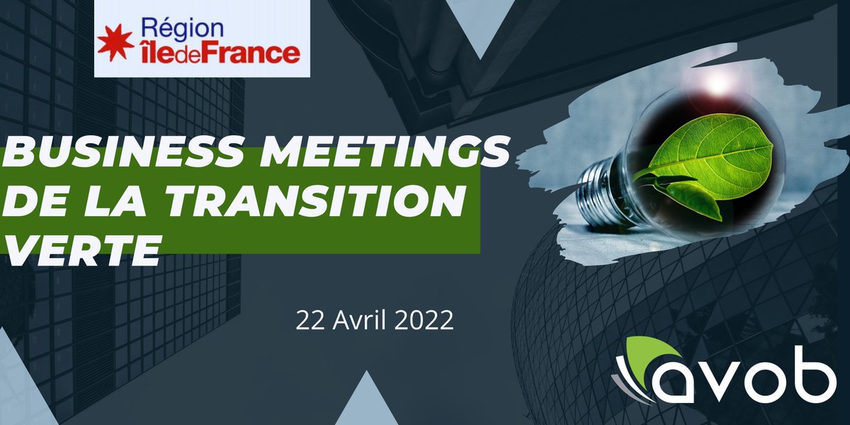 AVOB's tweet image. 📢[Business meetings de la transition verte]

Rendez-vous le 22 à Paris pour échanger avec nous sur nos solutions d'optimisation énergétique des #ParcsInformatiques et des #bâtimentstertiaires!

#transitionenergetique#energymanager#decrettertiaire#GreenBuilding #GreenIT#IoT