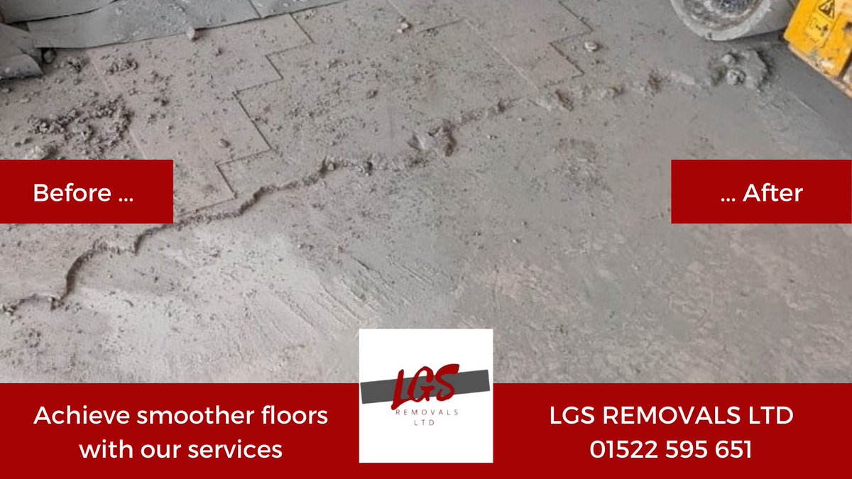 Spot the difference! Our lads took this concrete floor from lumpy and lined ➡️ to smooth - as per the client's specs.

Call us on 01522 595 651 to schedule a FREE site visit.

#surfaceprep #beforeandafter #floorpreparation